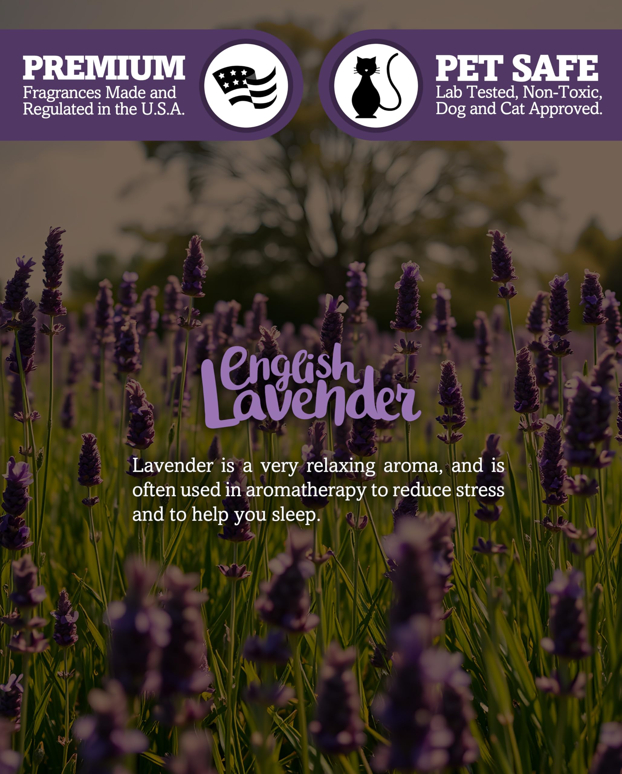 Shortie's Candle Company Pure English Lavender Wax Melts - Formula 117-1 Highly Scented 3 Oz. Bar - Made with Essential & Natura